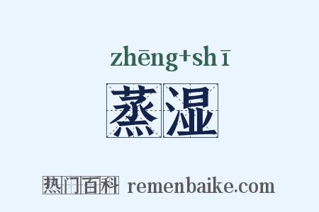 蒸湿是什么意思的图片